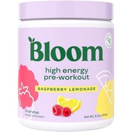 Bloom Nutrition High Energy Pre Workout with Beta Alanine, Ginseng and L Tyrosine for Amino Energy, 
