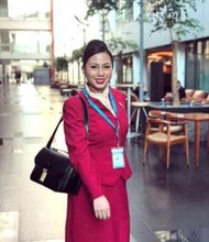 ♀☆{Sky girl夢想之家}☆♀獨家國泰航空CATHAY PACIFIC專屬客製化空姐.專用側肩跨包(高仿客製化製)