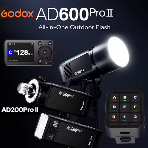 Godox AD600PRO II AD200PRO II All-in-One Outdoor Flash TTL Built-in Li-on Battery 2.4G Wireless X Sy