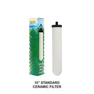 I-TECH CTC5000 Super Slim Clear Housing Water Filter Set with 10" Ceramic Pre Filter For Water Dispe
