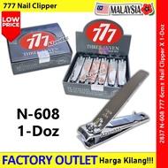 【1-Doz】 777 Nail Clipper Three Seven N-608 6cm± #Pemotongkuku #777 #NailClipper #N-608 #CT-118 #指甲剪 