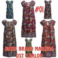 BATIK MARISSA Dress Batik Indonesia Rayon Lounge ( DST BALON ) PlusSize/Women Skirt Pajamas Viral NightWear Good Quality Size S - L