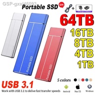 Gxal46093ฮาร์ดไดรฟ์ภายนอกขนาด8TB 16เทราไบต์ SSD 32T 64TB โซลิดสเตทไดรฟ์ Sata3 2.5 4TB 2TB 1TB สำหรับแล็ปท็อป