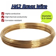 H62 Bare Wire Solid Copper Strip Fine Round Rod Yellow Copper Wire Brass Round Wire Brass Rod