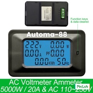 New Model AC Panel Watt Meter VOLT Meter Energy Meter Power Meter Cos Phi Meter Ampere Meter 20A