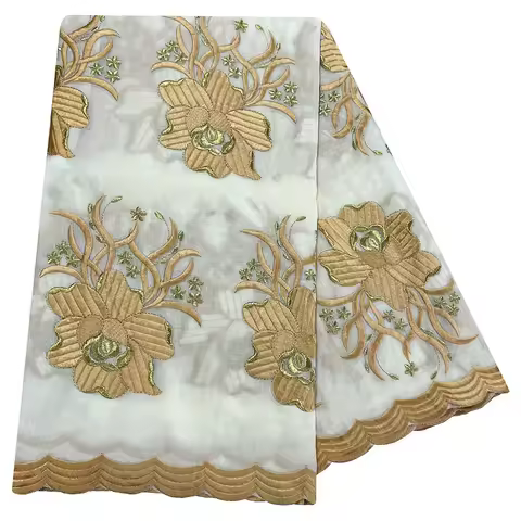 High Quality 100% Cotton Fabric Rayon Cotton Thread Eembroidered Scarf African Women Hijab Muslim Sc