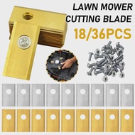 18/36Pcs Lawn Mower Cutting Blade Set Robot Mower Replacement Blade Robotic Lawn Mowers Replacement 