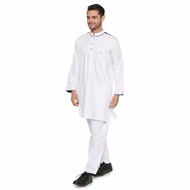 [[ baju gamis pakistan pria setelan koko lengan panjang dan celana