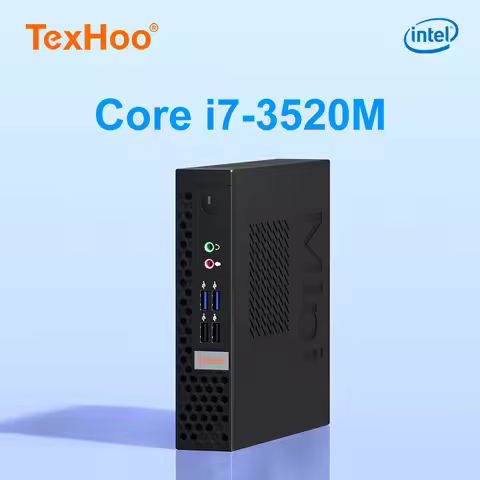 TexHoo Intel Corei7 i5 Gamer MINI PC Windows10 HDMI VGA Desktop Computer
