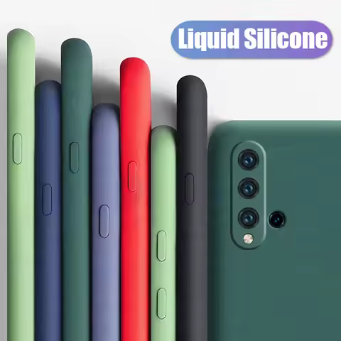 For Huawei Nova 5T Case Cover Nova 9 8 Pro 8i 7i 7 6 SE 5 4 3 3i Soft Liquid Silicone Phone Bumper C
