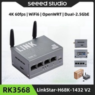 LinkStar-H68K-1432 V2 Wi-Fi 6 for Home Assistant with 4GB RAM & 32GB eMMC, dual-2.5G & dual-1G Ether