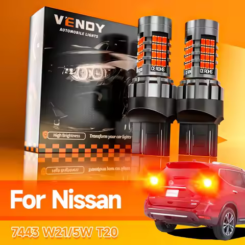 2x LED Brake Light Lamp W21/5W 7443 T20 For Nissan Altima Quest Rogue Cube Juke Micra Versa Note X-T