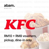 KFC Voucher Jimat RM10 + RM8 Instant