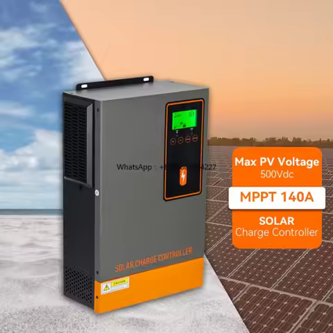 140A 48V Solar Charge Controller Max PV Array Power 6500W MPPT Wide Voltage Solar Charge Controller