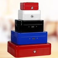 Password style Metal cash box,Portable cash box,Thickened lockable cash box,Password cash box,Storag