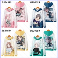 new5 BanG Dream! It's MyGO!!!!! Hoodie Cosplay 3D Sweatshirt Woman Long Sleeve Top Pullover Raana Anon Takamatsu Tomori