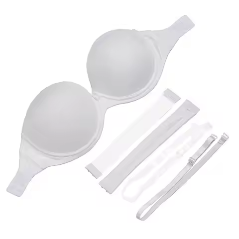Vgplay Solid Push-up Women Bra Strapless Padded Halter Bras for Women Plus Size Multiway Underwear 3