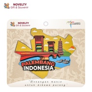 Fridge magnet souvenirs from Balikpapan, Makassar, Palembang, Dieng, Subang Pangandaran, Banten, Tan