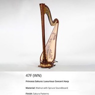 特惠價代購日本豎琴 Aoyama Pedal Harp 一手豎琴 二手豎琴 40 弦豎琴 40 strings (Monarch 47F(WN))