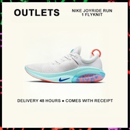 กล่องที่สมบูรณ์ Nike Joyride Run 1 Flyknit " White Blue " Running Shoes AQ2730 - 100 รับประกัน 1 ปี