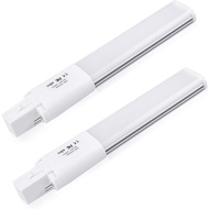 Bonlux 2-Pack 6W G23 2-Pin LED PL-S Lamp Warm White 13W CFL Equivalent, 180 Degree Beam Angle LED PL