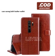 Flip Cover Kulit Leather Case Sarung Buku Kulit Case R Redmi Note 8 Redmi Note 8 Pro