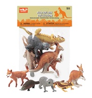 Kangaroo, Koala, Dingo, Platypus, Lizard, Australian polybag, 5 pc Set Wild Republic Kangaroo, Koala