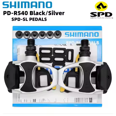 Shimano R540 SPD-SL Pedals with 1 Pairs SH11 Cleats Combo Pack for Road Bike Cycling Accessories