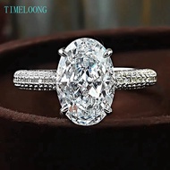 4.5 CT Oval Cut Lab Created Sapphire Gem Classic 925 Sterling Silver For Women Men Ring Wedding Enga