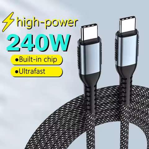 PD240W E-Marker chip Ultra Fast Charge Cable Type Usb C 100W type c Charger Cable for iphone 15 16 1