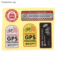 PurpleSun GPS TRACKING Alarm Sticker Reflective Bicycle Warning Sticker Anti-Theft Decal SG