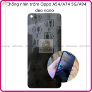 Oppo A54 (4G/5G) / A74 (4G/5G) / A94 (4G/5G) / A94 (4G/5G) nano flexible anti-peeping tempered film