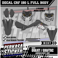 Decal CRF 150L Full body SHARK MOTIF (C45), orajet material/graphtac