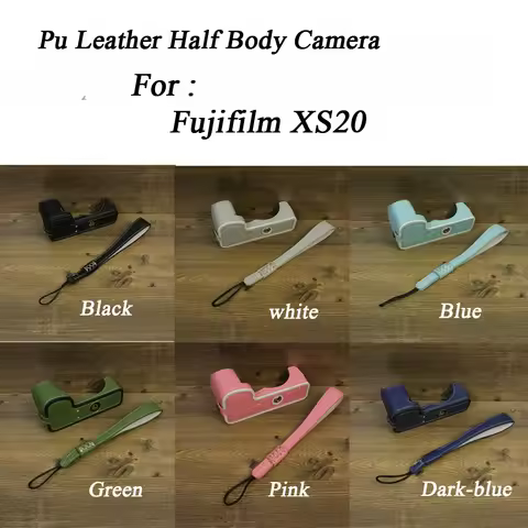 Fujifilm XS20 Camera Case PU Leather Camera Half Body With Wrist Strap For Fujifilm XS20 X-S20