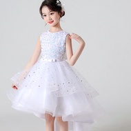 Arrival The Next Day Princess Sequined Tuxedo Dress Performance Graduation Flower Girl Express Shipp