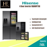 HISENSE 4 Doors Inverter Fridge 740L Refrigerator RQ600P7AB