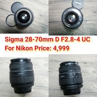 Sigma 28-70mm D F2.8-4 UC For Nikon