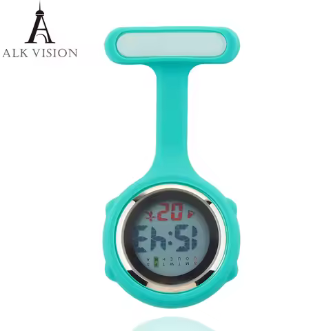 Digital Silicone Nurse Watches Fob Pocket Watch Brooch Lapel Timepiece Doctor Nurse Gift Clock Unise