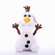 ของเล่นตุ๊กตา Disney แท้ Frozen Elsa ตุ๊กตา Anna รูป Snowman Olaf ตุ๊กตาเด็กผู้หญิง Plushie ตัวเลขสะ