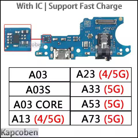 Usb Dock Charger Port for Samsung Galaxy A23 A33 A03 A53 A73 Core A03S A13 4G 5G Charging Board Modu