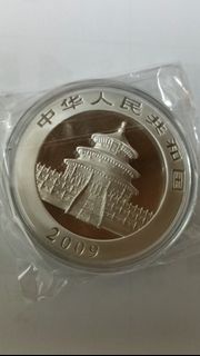 2009熊貓銀幣 一安士，發行量少，值得收藏 $900