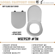 Heavy Duty Toilet Seat Cover - Soft Close (D Shape) / Tempat Duduk Tandas Jamban    WSC9539 #TM