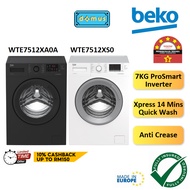 MADE IN EU Beko Front Load Washing Machine Inverter 7KG With Hot Wash Washer Mesin Basuh 洗衣机 洗衣機 WTE7512XA0A WTE7512XS0