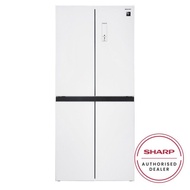 Sharp Multi Door Refrigerator SJF489GW 421 Litre Capacity J-Tech Inverter SJF489GW Peti Ais