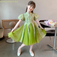 cheongsam muslimah kids baju cheongsam budak perempuan cheongsam dress Girls Dress New Chinese Style