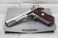 台南 武星級 不鏽鋼 INOKATSU COLT M1911 CO2槍 銀 實木 ( 井勝全鋼製45手槍MEU柯特