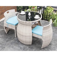 Outdoor Balcony Table and Chair Set Patio Garden Service Yard Furniture