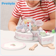 Birthday Cake Toy Food Play Set DIY Cutting Pretend Play Cake Toy for Children 3 Years Old + Girls B