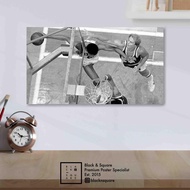 Premium Poster - Julius Erving 1980 Finals - Borderless Frame 40x22cm