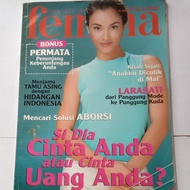 Majalah Femina Maret 2001 cover model Natalie